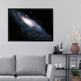 Obraz w ramie Spiralna Galaktyka we Wszechświecie