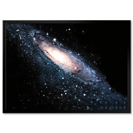 Plakat w ramie Spiralna Galaktyka we Wszechświecie