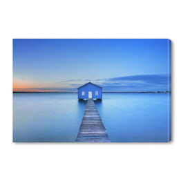 Obraz na płótnie Wschód słońca w Matilda Bay Boathouse w Perth, Australia