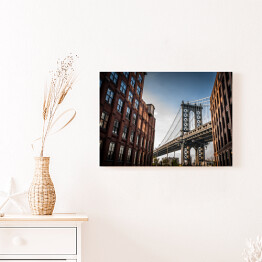 Obraz na płótnie Widok mostu na Manhattanie