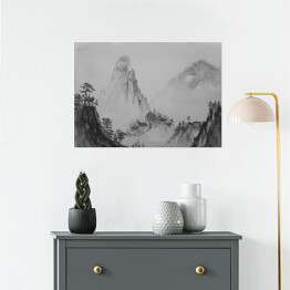 Plakat Chiński obraz - krajobraz górski