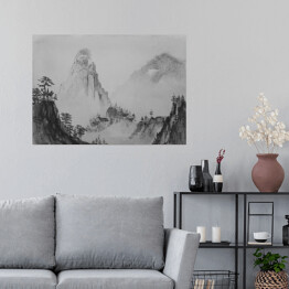 Plakat Chiński obraz - krajobraz górski