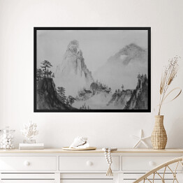 Obraz w ramie Chiński obraz - krajobraz górski