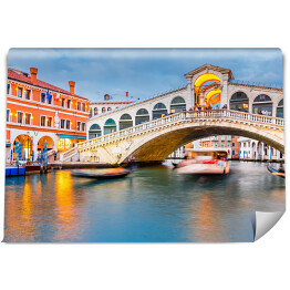 Fototapeta winylowa zmywalna Włoski most Rialto o zmierzchu