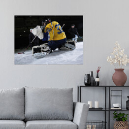 Plakat Bramkarz hokeju na lodzie 