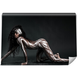 Fototapeta winylowa zmywalna Ciało kobiety zdobione liniami