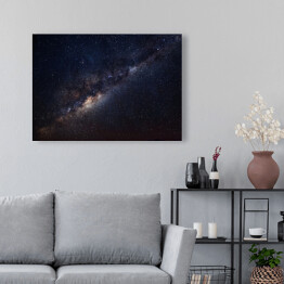 Obraz na płótnie Droga Mleczna na mrocznym tle