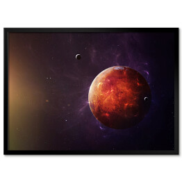 Plakat w ramie Mars w blasku Słońca