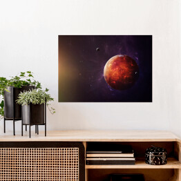 Plakat Mars w blasku Słońca