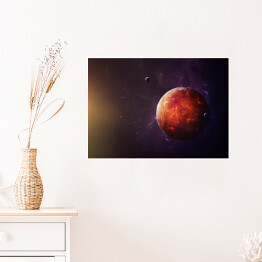 Plakat Mars w blasku Słońca