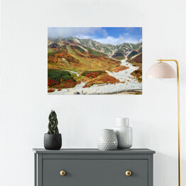 Plakat samoprzylepny Wzgórza w kolorach jesieni
