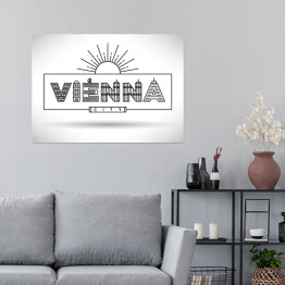 Stylowa typografia Vienna City 