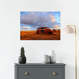 Plakat Jasne niebo nad Nullarbor Plain, Australia