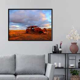 Plakat w ramie Jasne niebo nad Nullarbor Plain, Australia