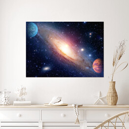 Plakat samoprzylepny Układ Słoneczny - tworzenie Galaktyk