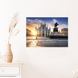 Mediolan - katedra w blasku słońca