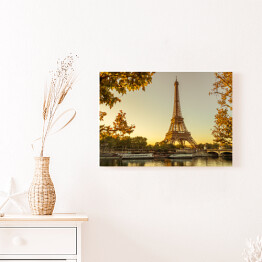 Obraz na płótnie Wieża Eiffla w Paryżu jesienia