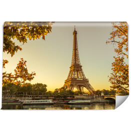Fototapeta Wieża Eiffla w Paryżu jesienia