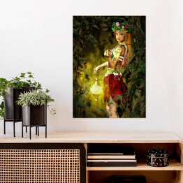 Plakat samoprzylepny Leśna nimfa