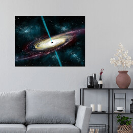 Plakat samoprzylepny Galaktyka wir