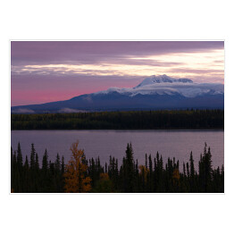 Plakat samoprzylepny Willow Lake, południowowschodnia Alaska