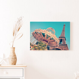 Karuzela i Wieża Eiffla, Paryż, Francja