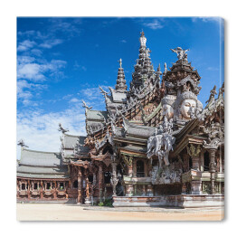 Obraz na płótnie Sanktuarium w Pattaya w dzień