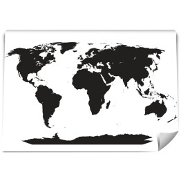 Fototapeta samoprzylepna Bardzo szczegółowa mapa świata