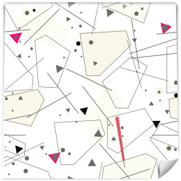 Kolorowe geometryczne nieregularne wzory na białym tle