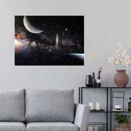 Plakat Galaktyka w ciemnych barwach