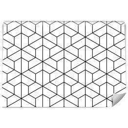 Tapeta samoprzylepna w rolce Biało czarny minimalistyczny wzór
