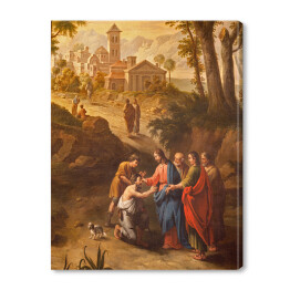 Obraz na płótnie Gandawa - Chrystus uzdrawia niewidomych na drodze do Jerycha