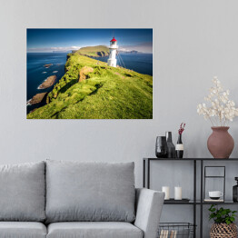 Plakat Latarnia morska na Mykines, Wyspy Owcze