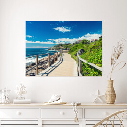 Plakat samoprzylepny Plaża Bondi w Sydney w Australii w słoneczny dzień