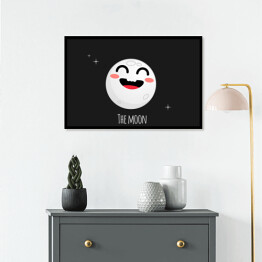 Plakat w ramie Uśmiechnięty Księżyc