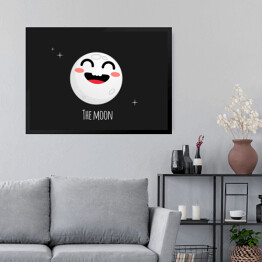 Obraz w ramie Uśmiechnięty Księżyc