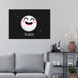 Plakat Uśmiechnięty Księżyc