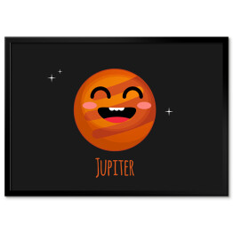 Plakat w ramie Uśmiechnięta planeta Jowisz