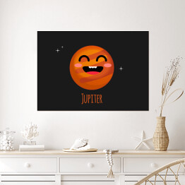 Plakat Uśmiechnięta planeta Jowisz