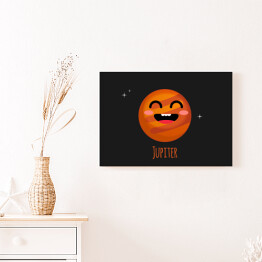 Obraz na płótnie Uśmiechnięta planeta Jowisz