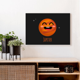 Obraz na płótnie Uśmiechnięta planeta Jowisz