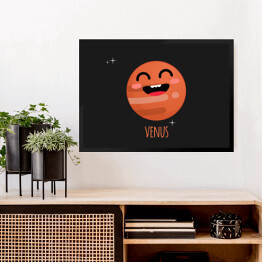 Obraz w ramie Uśmiechnięta planeta Wenus