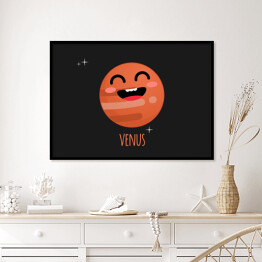 Plakat w ramie Uśmiechnięta planeta Wenus