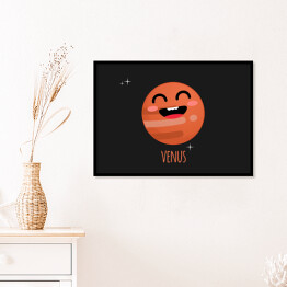 Plakat w ramie Uśmiechnięta planeta Wenus