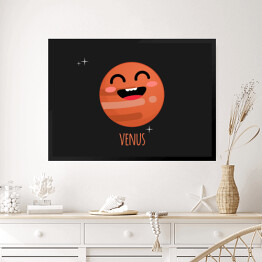 Obraz w ramie Uśmiechnięta planeta Wenus