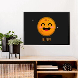 Obraz w ramie Uśmiechnięte Słońce