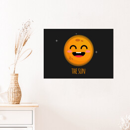 Plakat samoprzylepny Uśmiechnięte Słońce
