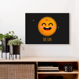 Obraz na płótnie Uśmiechnięte Słońce