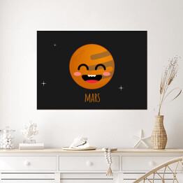 Plakat Uśmiechnięty Mars
