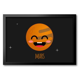 Obraz w ramie Uśmiechnięty Mars